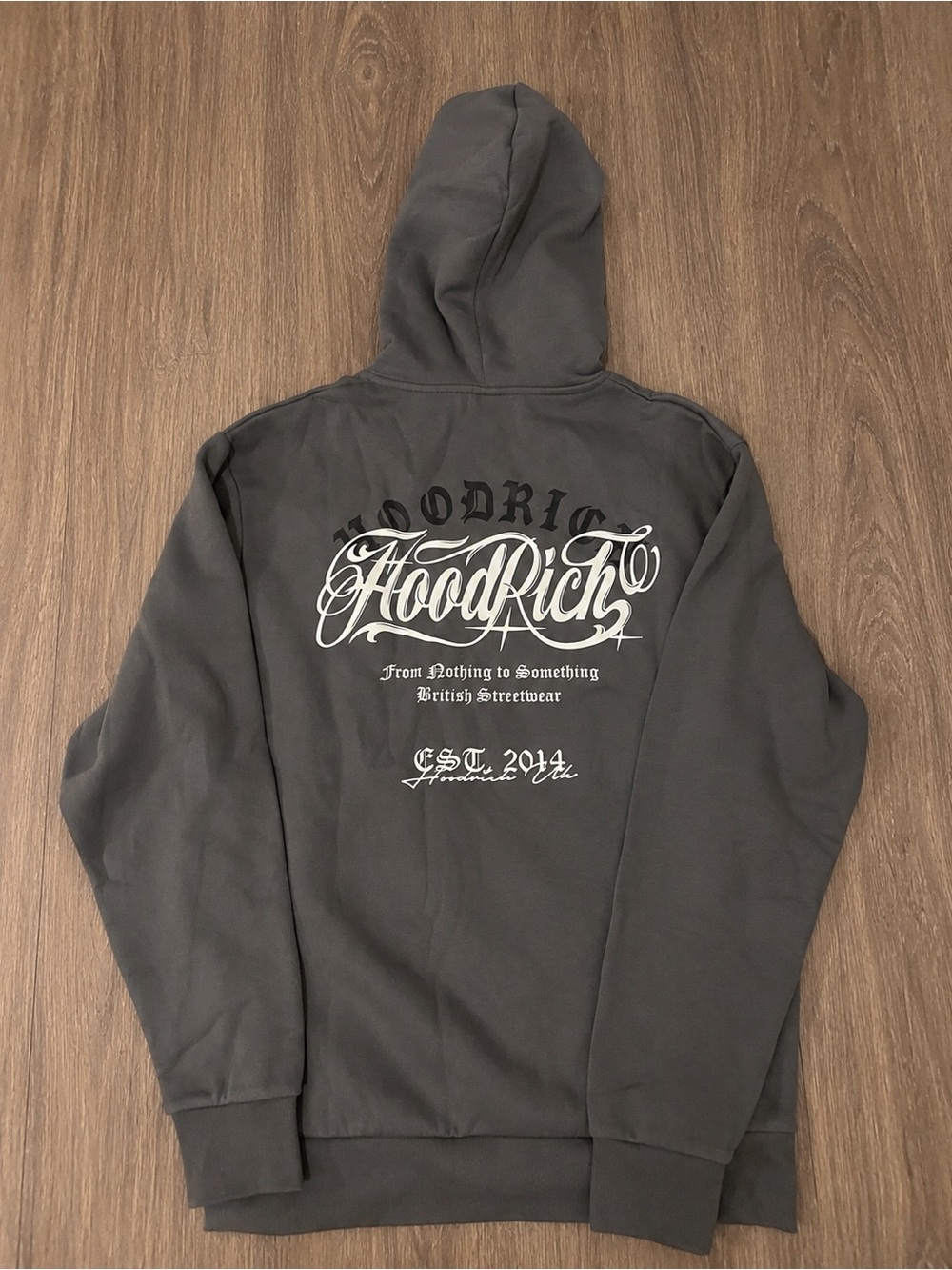 Hood rich Charcoal Gray Hooded Sweatshirt